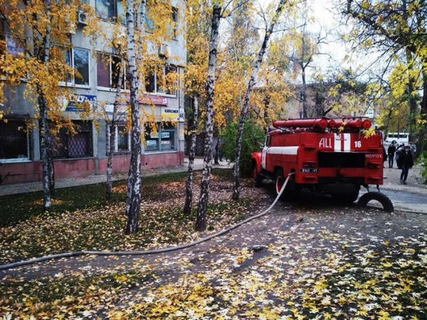 Кременчугские пожарники тушили секонд-хенд
