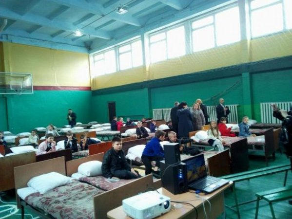 В Кременчуге на базе ВПУ №7 организовали пункт эвакуации