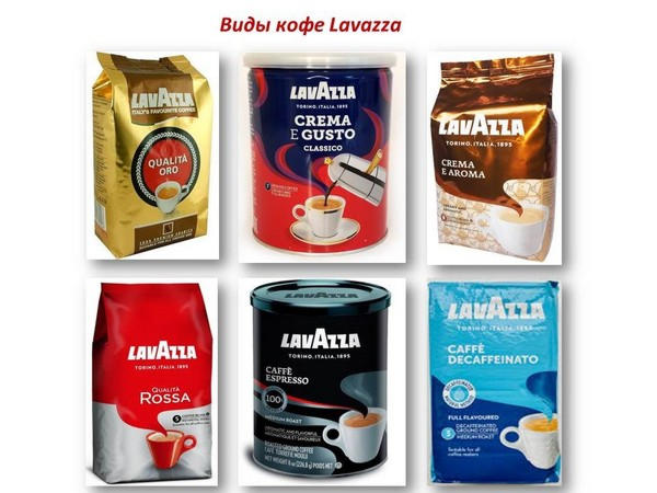 Кофе Lavazza: виды и описание