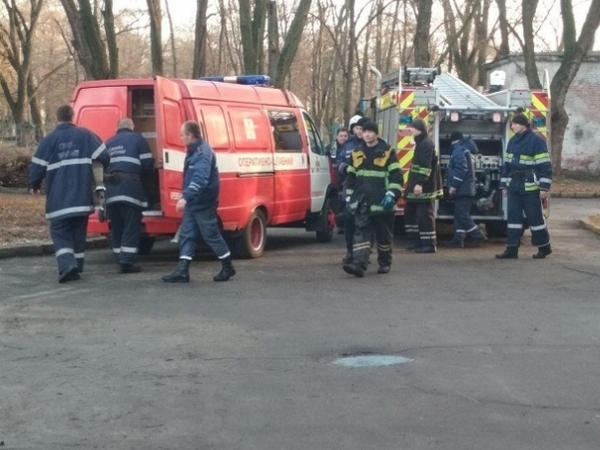 Спасатели боролись с пожаром в одном из корпусов кременчугского университета