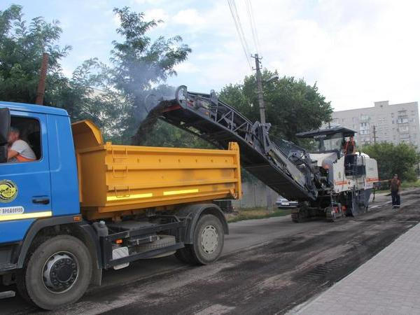 Кременчугские коммунальщики ремонтируют дорогу к Свято-Николаевскому собору