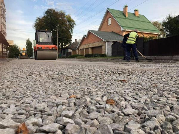 Ремонт дороги на Софиевской улице в Кременчуге выходит на завершающий этап
