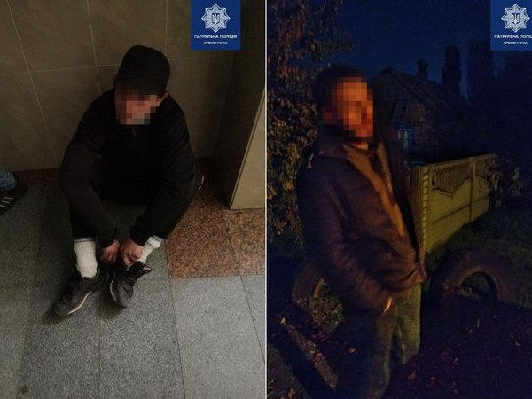 За ночь кременчугским патрульным удалось задержать двух мужчин, которые находились в розыске