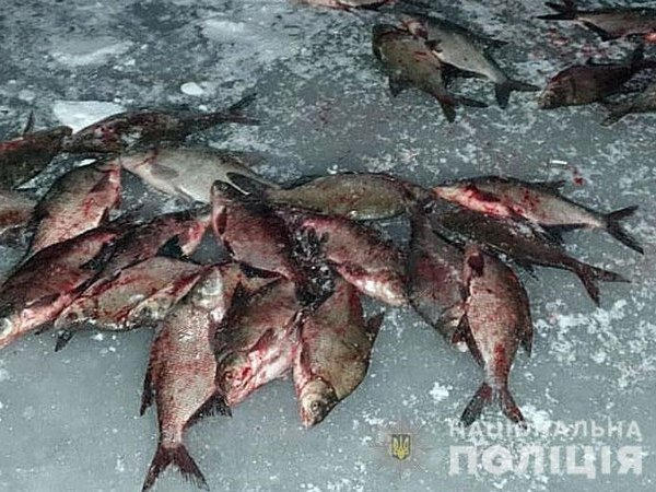 На Кременчугском водохранилище полиция поймала браконьеров