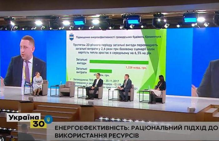 Мэр Кременчуга рассказал, о проектах энергоэффективности и тепломодернизации на форуме «Украина 30»