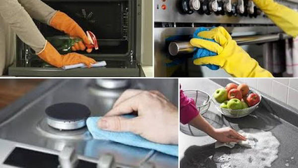 Как быстро убрать на кухне