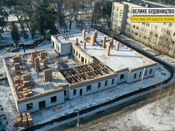 В Кременчуге продолжается строительство нового корпуса онкодиспансера
