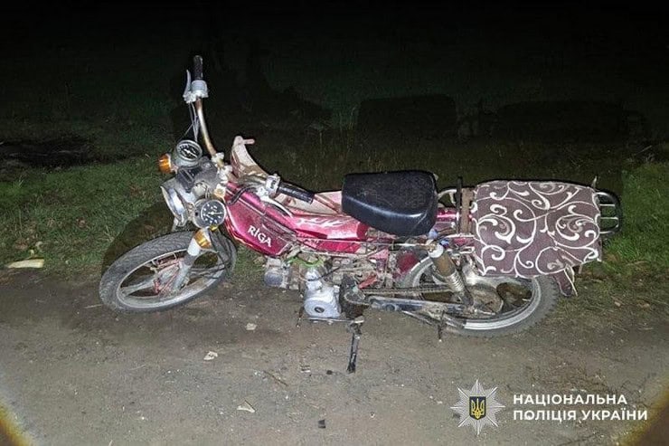 13-летний ребенок на мотоцикле устроил ДТП в Кременчугском районе