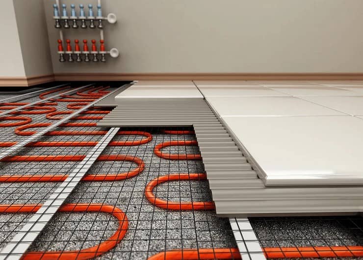 електрична тепла підлога під плитку у ванній