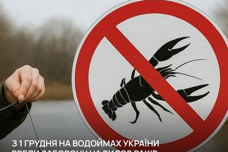 Запрет на вылов раков в Кременчугском водохранилище: нарушителям грозит штраф