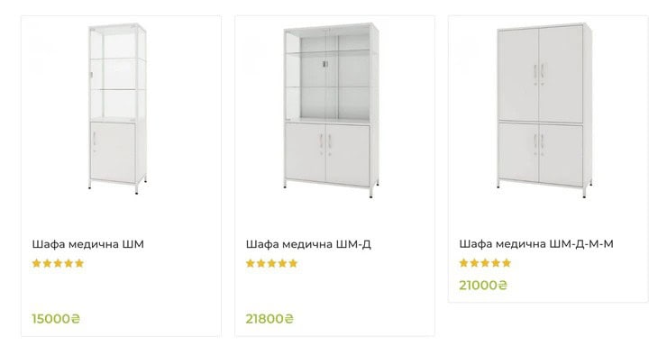 медичні шафи