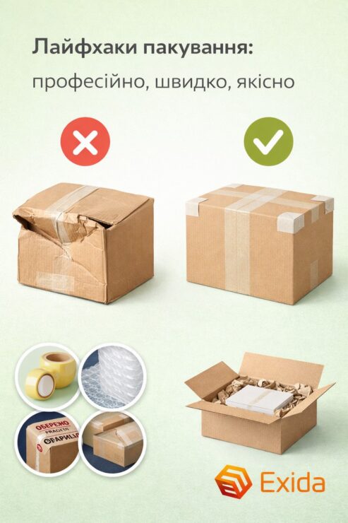 лайфхаки пакування посилок