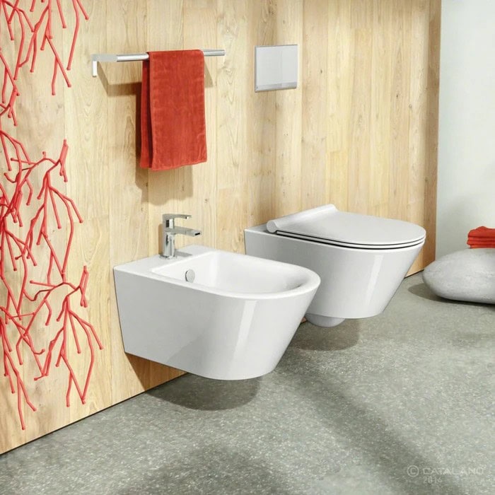 Подвесные унитазы: дизайн и комфорт санузла