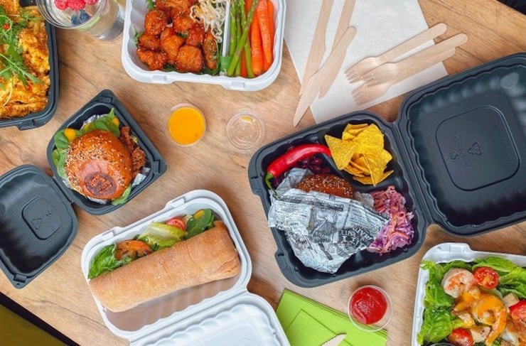 одноразовая посуда для еды на вынос