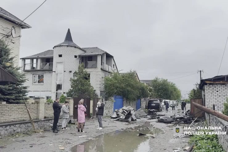 Видео с места «прилета» в Кременчугском районе