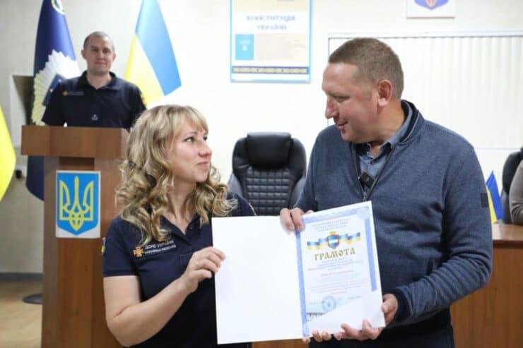 Спасателей Кременчуга поздравили с профессиональным праздником
