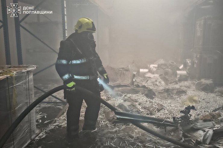 Последствия «прилета» по предприятию в Кременчугском районе