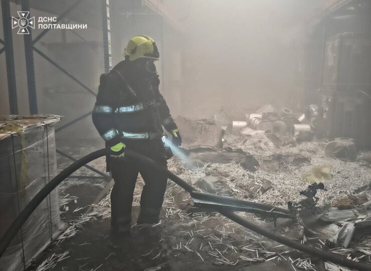 Последствия «прилета» по предприятию в Кременчугском районе