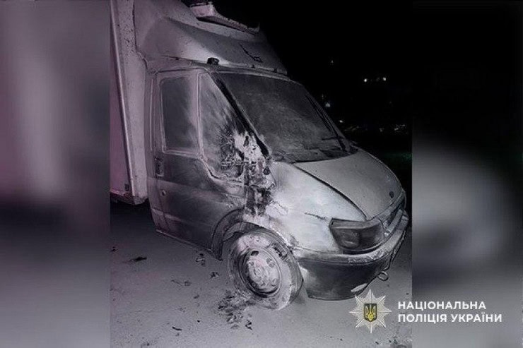Ночной поджог автомобиля в Кременчуге: полиция уже установила предполагаемого подозреваемого